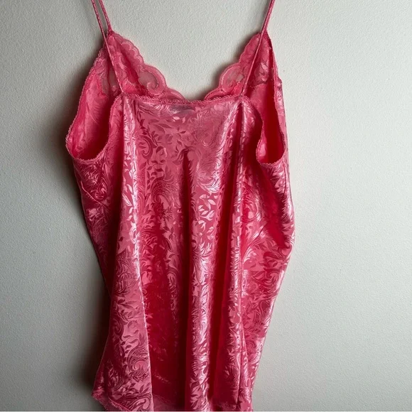 Vintage Deena Pink slip dress Lacey nightie Y2K style size: L - Picture 12 of 12